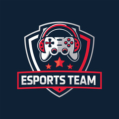 Gaming T-Shirt Design with Gamer Icon and Logo – Esports Style Graphic for Apparel, Streamer Branding, Game Controller Symbol, Retro or Modern Video Game Art for Merchandise or Stickers

