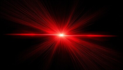 abstract red lens flare effect on black background for design random color and light shapes