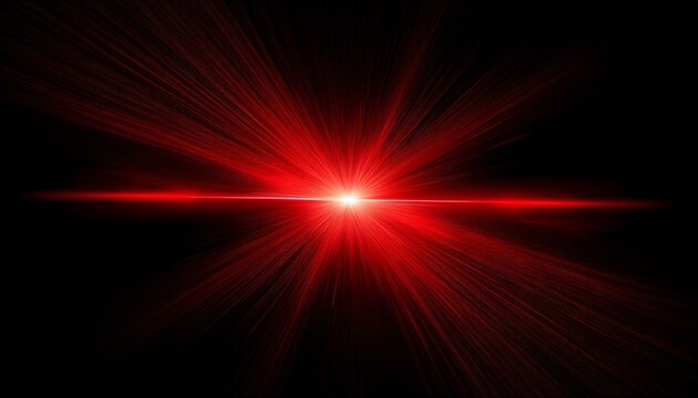 abstract red lens flare effect on black background for design random color and light shapes