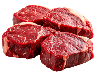High-quality red meat steaks – premium butcher selection PNG