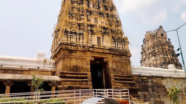 Architectural design at Vontimitta Kodanda Rama Swamy Temple located at Kadapa in Andhra Pradesh India