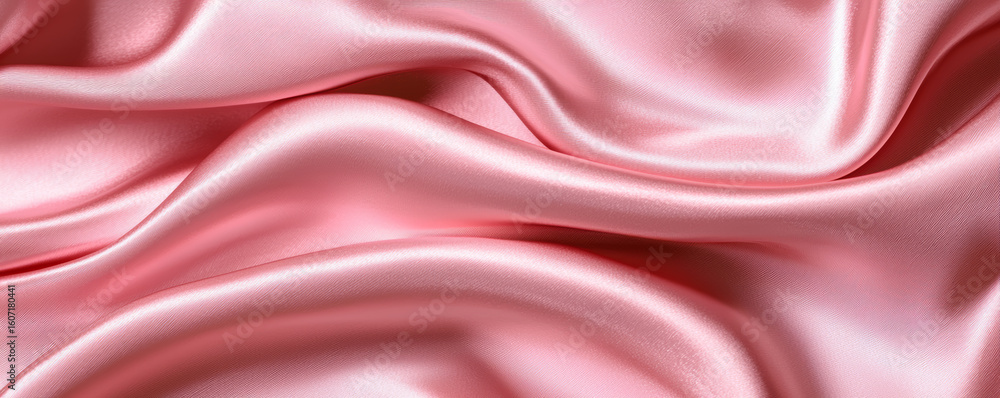 Poster soft blush silk fabric with smooth texture and gentle folds creating luxurious and elegant feel in h