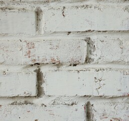 Texture of old brick wall as background, closeup