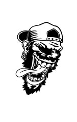 funny face with tongue out - cartoon head expression - CABEZA CON LENGUA.ai