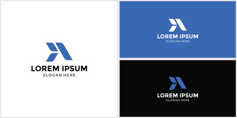 Tech style letter A logo for companies and agencies