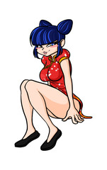 chinese woman portrait - cultutal character illustration - CHINA.ai