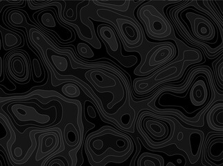 Topographic line map patterns background template