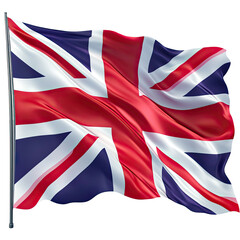 A waving Union Jack flag