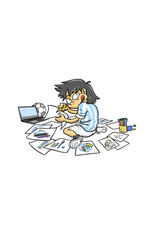 CHILD DRAWING - CREATIVE KID - ILLUSTRATION -NI&Ntilde;O DIBUJANDO.ai