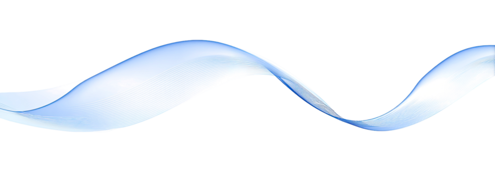 Abstract Flowing Blue Ribbon