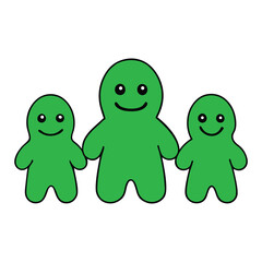 Green meeples are small, wooden game pieces shaped like humans, often used in board games to represent players, adding a colorful and classic touch to gameplay.
