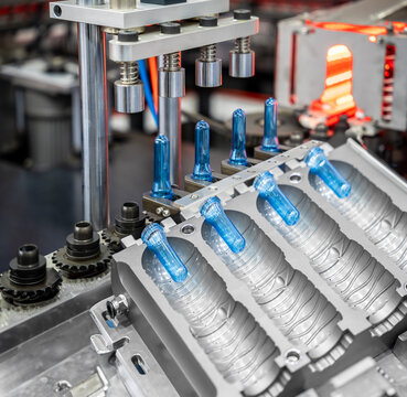 Automatic PET Plastic Bottle Blow Moulding Machine.