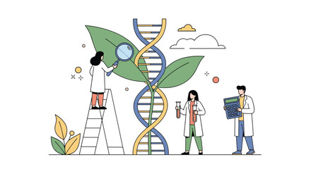 Innovative biotechnology research exploring genetic modifications in plant life for agricultural advancement