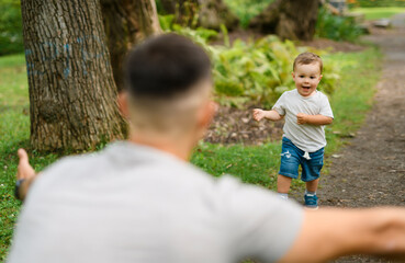 father having great time with his son