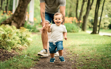father having great time with his son