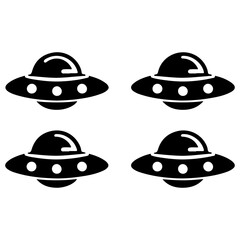 Fototapeta premium set of ufo icons