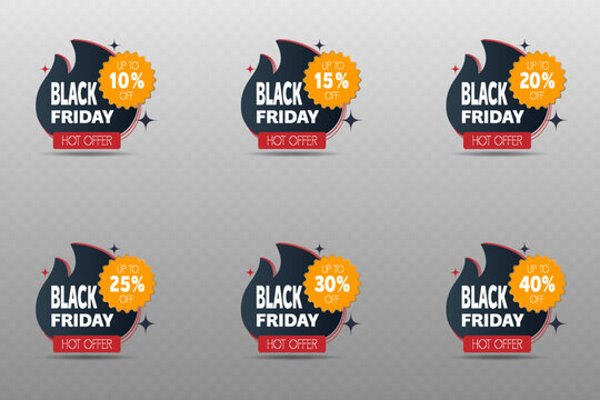 Hot Black Friday deals with fire figurines and 10-40% off tags. - Powered by Adobe