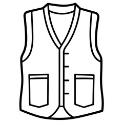Sleeveless Vest – art vector