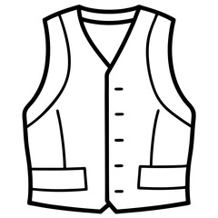 Sleeveless Vest – art vector