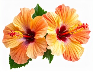 Tropical Hibiscus Blossom Cutout for Design Use