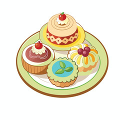set of cakes