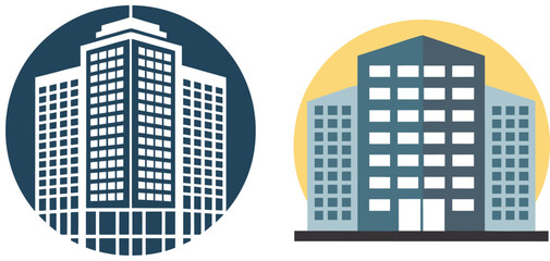 Illustration of building icon