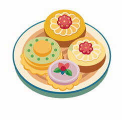 set of cakes
