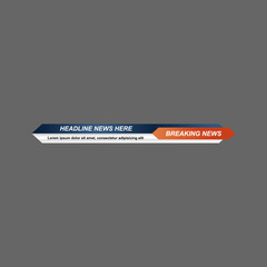 news pagkage broadcas template vector
