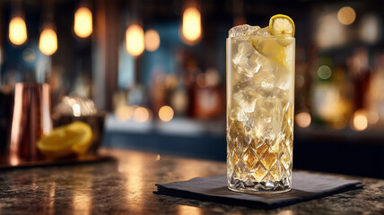 カクテルグラスが涼やかに輝く一杯