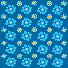 Geometric Floral Tribal Pattern