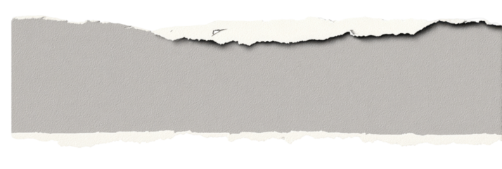 Ripped piece of gray paper