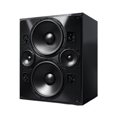 Fototapeta premium High-quality black speaker box