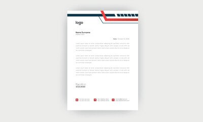 simple  and creative letterhead design