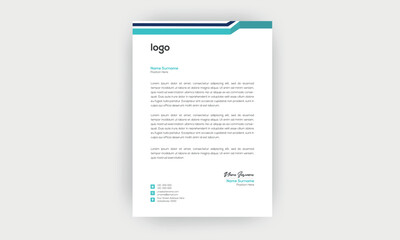 simple  and creative letterhead design