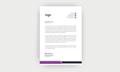 simple  and creative letterhead design