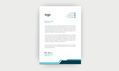 simple  and creative letterhead design