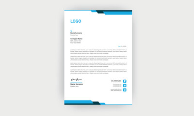 simple  and creative letterhead design