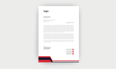 simple  and creative letterhead design