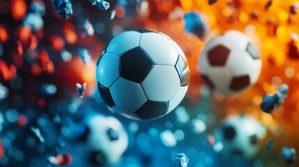 Fototapeta premium Soccer Ball Explosion