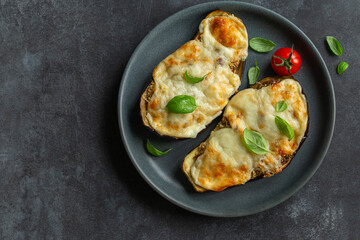 cheesy stuffed eggplant parmigiana