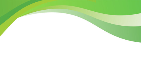 wave header green gradient background. modern trendy design in Vector illustration