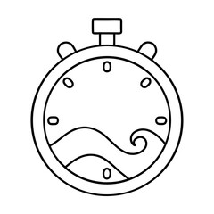 Contraction Timer Stopwatch with Wave Pattern Design for Labor and Delivery