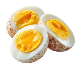Cooking soft boiled eggs recipe kitchen food guide home step-by-step culinary tips isolated on transparent background