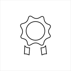 Badge Icons. Simple Line Vector Illustration