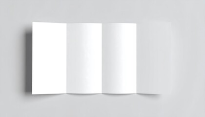 Clean tri-fold brochure mock-up on a smooth, neutral surface for professional promotion