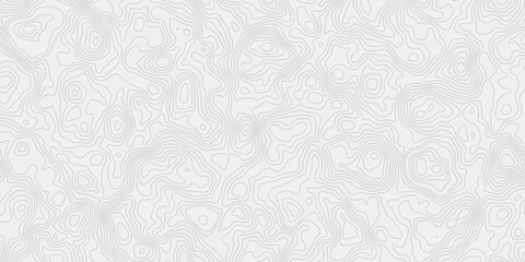 Abstract topographic wave map lines pattern  white background creating a minimal design element wallpaper design.
