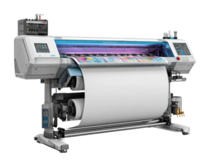 High-quality printing workflow industrial equipment showcase modern technology professional view isolated on transparent background