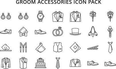 Fototapeta premium A wedding grid involves various carefully chosen items that serve different purposes, from decorative to symbolic. The bridal gown, tuxedo, and floral arrangements enhance the elegance of the day.