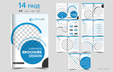 14 Page Creative Corporate A4 Business Brochure Design