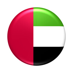 Round glossy icon of UAE